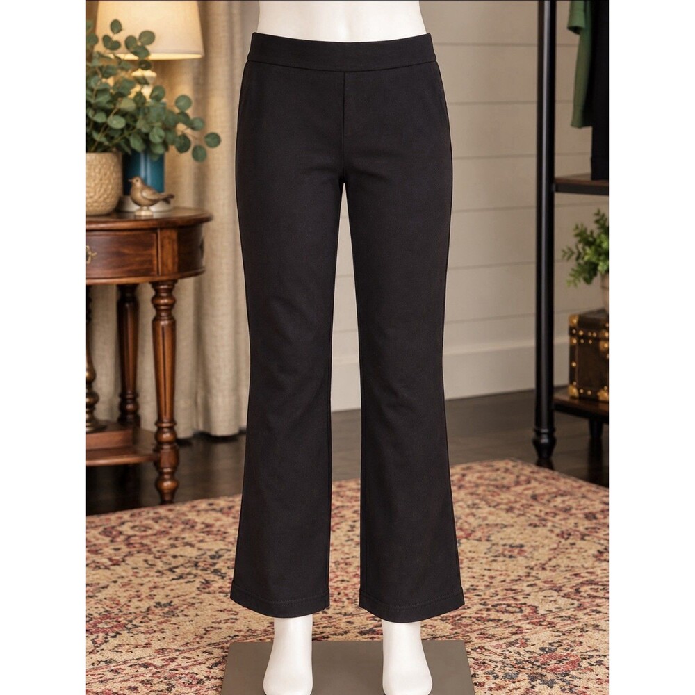 Crown & Ivy Kids Size M Girls Black Flare Pull On Pants 23x23